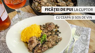 Ficăței de pui la cuptor cu ceapă și vin Foarte fragezi și gustoși  Bucate Aromate [upl. by Dowdell482]