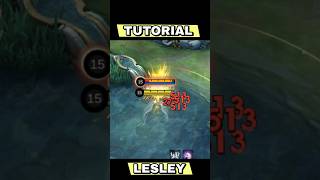 Lesley Tutorial Build And Combos  MLBB lesley shorts [upl. by Peddada]