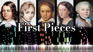 First Pieces by 15 Great Classical Composers [upl. by Einnob]