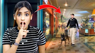 I Hid In A MALL Secretly For 24 Hours Challenge In Dubai   gone wrong 😭   SAMREEN ALI [upl. by Eldrid]