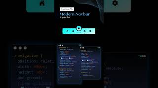 Modern Navbar in CSS html css [upl. by Chang]