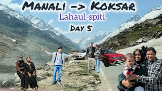 Manali to Koksar Rohtang Pass by car Day 5 [upl. by Gunther535]