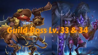 Castle Clash How to defeat Guild Boss Lv 33 amp 34 [upl. by Nylisoj]