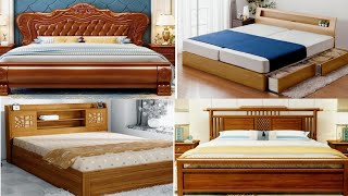 Wooden simple bed design latest model  Top 20 affordable bed design simple and decent [upl. by Chatav]