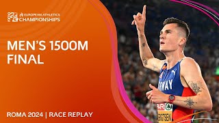 INVINCIBLE Ingebrigtsen 💫 Mens 1500m final replay  Roma 2024 [upl. by Alina]