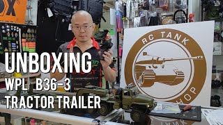 UNBOXING WPL B36 tractor trailer [upl. by Latvina304]