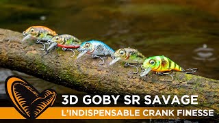 3D Goby Crank SR de Savage Gear chevesne truite perche blackbass [upl. by Nyllij]