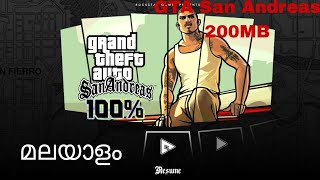 GTA San Andreas 200MB download mobile Malayalam [upl. by Itnava669]