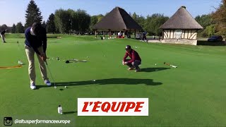 Travailler les putts courts  Golf  Altus [upl. by Byram]