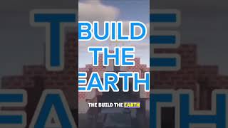 ESTÃO CONSTRUINDO O PLANETA TERRA NO MINECRAFT minecraft youtube planetaterra buildtheearth [upl. by Scevor]