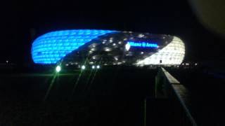 Allianz Arena changes its color [upl. by Rhody]