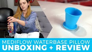 Mediflow Waterbase Pillow Unboxing  Demo  Review A Pillow Designed to Reduce Cervical Neck Pain [upl. by Anialahs]