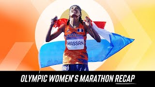 Who Won the 2024 Womens Olympic Marathon and What Of Sifan Hassans Shove  Recap and Reactions [upl. by Bekaj356]