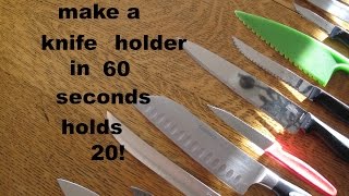 Simple Knife Holder ● Holds 20 Knives [upl. by Tillio]