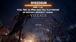 Resident Evil Village Speedrun PC  No recovery  Full playthrough  Japanese audio  バイオハザード [upl. by Mcnalley]