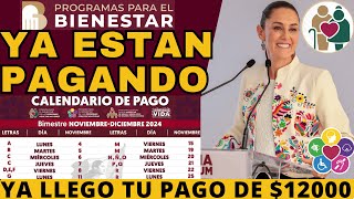 🚨CALENDARIO ADELANTAN PAGOS BIENESTAR NUEVAS FECHAS YA ESTAN PAGANDO PENSION➕AGUINALDO WALMART [upl. by Metah]