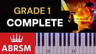 ABRSM 20252026 Grade 1 Piano COMPLETE All 9 pieces [upl. by Arratal]