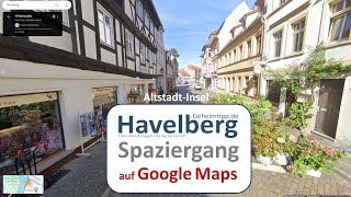 Havelberg Spaziergang via Google Maps durch die AltstadtInsel [upl. by Gibbons]