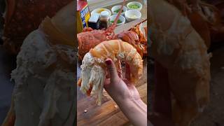 Spiny Lobster ASMR 🦞 lobster spinylobster seafood asmr foodporn yummy delicious roe [upl. by Annice303]