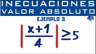 Inecuaciones con valor absoluto  Ejemplo 3 [upl. by Laroy316]