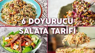 Tek Başına Bile Uzun Süre Tok Tutan 6 Doyurucu Salata Tarifi  Yemek Tarifleri [upl. by Akkina]