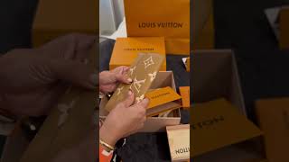 Unboxing Louis Vuitton wallet and bracelet [upl. by Yrannav421]