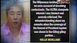 Willie Revillame wants out of ABSCBN contract [upl. by Aohsoj]