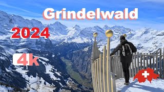 🇨🇭  2024  Winter  SWITZERLAND MANNLICHEN GRINDELWALD  PART 6 ITSELWALD ZERMATT THUN Suiza 4K [upl. by Fachanan29]