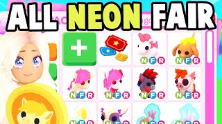 Getting Every Neon State Fair Pet in Adopt Me [upl. by Harras847]