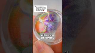 lets try some oil slick nail art 👀💅 nails nailart diynails [upl. by Daigle]