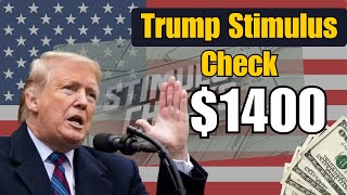 Trump Stimulus Check 2024 Update on 1400 Payments for 2025 [upl. by Yral]