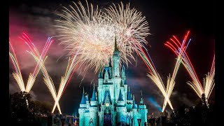 Magic Kingdom Disney Enchantment Fireworks Show in 4K  Walt Disney World Orlando Florida PART1 [upl. by Ytak955]