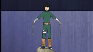 Rock Lee takes off his weights Vs Gaara English Dub [upl. by Lak465]