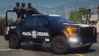 GTA 5 POLICIA  RAPTOR FEDERAL  TheAxelGamer  Grand Theft Auto 5 [upl. by Arsi160]