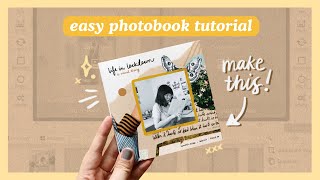 Make Your Own Photobook EASY PHOTOBOOK TUTORIAL  Abbey Sy [upl. by Shandra]