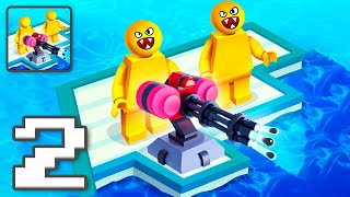 Sea Battle Raft  Gameplay Walkthrough Part 2  Casual Games To Play iOS Android [upl. by Freda]