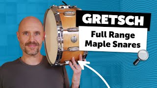 Gretsch  Full Range Maple Snares  Sound Demo [upl. by Ewell]