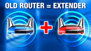 How to Convert an Old Router Into a WiFi Extender  Repeater [upl. by Encratis695]