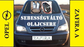 Opel Zafira A – F17 kézi sebességváltó olajcsere  how to replace gearboxtransmission oil [upl. by Kuhlman865]