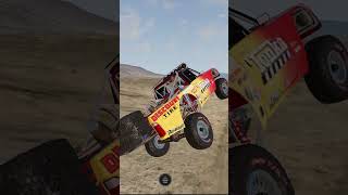 beamngdrive Johnson valley ripping some laps in the truck automobile slowmo racing offroad [upl. by Dlorad]