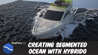 Real Flow 10  Segmented ocean with Hybrido [upl. by Nyleikcaj]