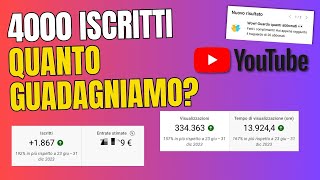 QUANTO GUADAGNIAMO CON 4000 ISCRITTI❓ Ep03 [upl. by Agatha920]