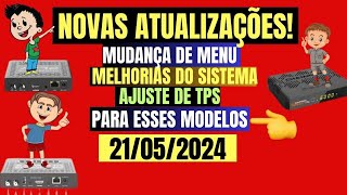 NOVA ATUALIZAÇÕES DOS RECEPTORES CHAMPIONS GX PRO EM 21 DE MAIO 2024 [upl. by Oiramat]