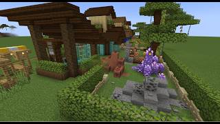 🌿Build the fanciest villager homes in Minecraft with me ✨ [upl. by Erehpotsirhc]