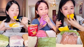 ASMR Desserts TOWEL ROLL CREPE CAKES ASMR Mukbang 먹방  饮食表演  Eating Sound [upl. by Ennaoj]