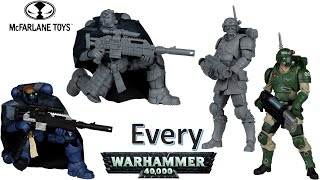 Every Warhammer 40K 40000 McFarlane Toys Comparison List [upl. by Gnahk806]