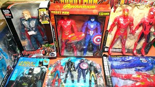 Avengers Toys Action Figures Unboxing Thor Spiderman Captain Marvel Hulk Cheap price [upl. by Ymaj]