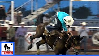 Ranch Bronc Riding  2021 White Deer Rodeo  Saturday [upl. by Akemehc]