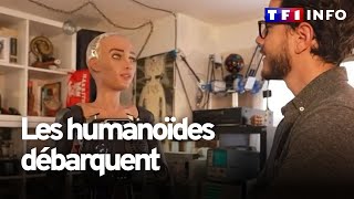 Rencontre avec Sophia robot presque en chair et en os [upl. by Neersan]