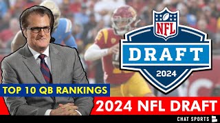 Mel Kiper’s 2024 NFL Draft Top 10 QB Rankings Ft Caleb Williams Jayden Daniels JJ McCarthy amp MORE [upl. by Bohaty780]